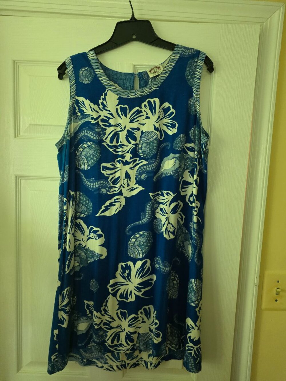 Peppermint Bay Blue Print Cover-Up